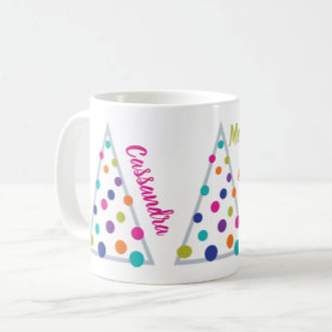 Merry & Bright träd med Namn Kaffemugg