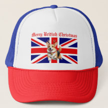 Merry British jul Corgi Reindeer Antlers