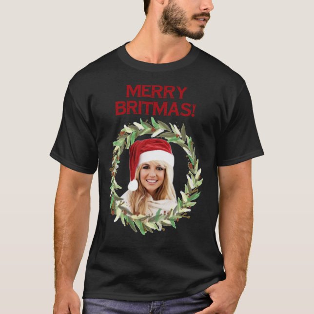 Merry Britmas - For Celebrating a Very Britney Chr T Shirt (Framsida)