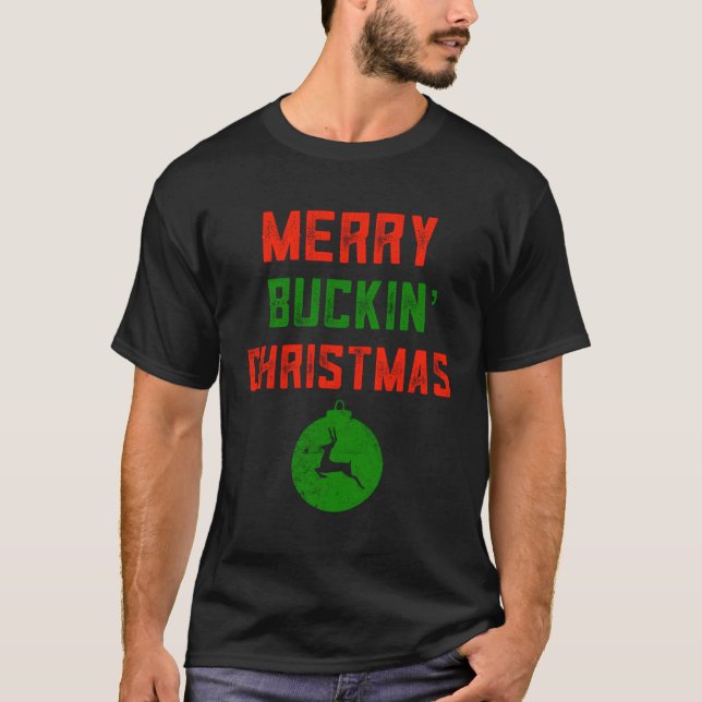 Merry Buckin's RednackCostume Ugly Trailer Bash Fo T Shirt (Framsida)