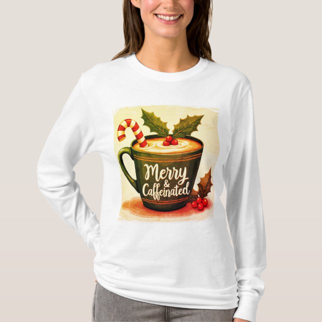 Merry caffezedT-Shirt T Shirt (Framsida)