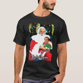 Merry Cagemas Santa Knee Nicolas Cage jul818 T Shirt