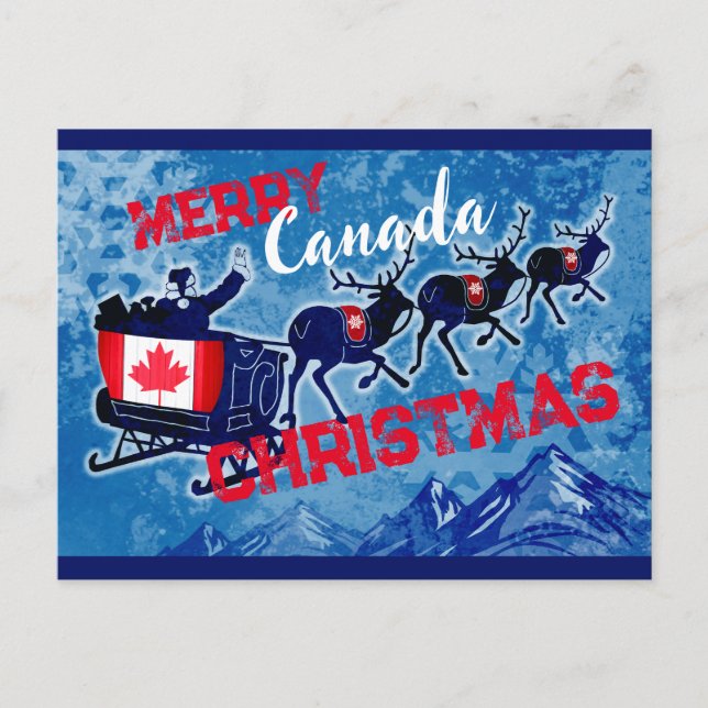 Merry Canada julvykort Helg Vykort (Framsida)