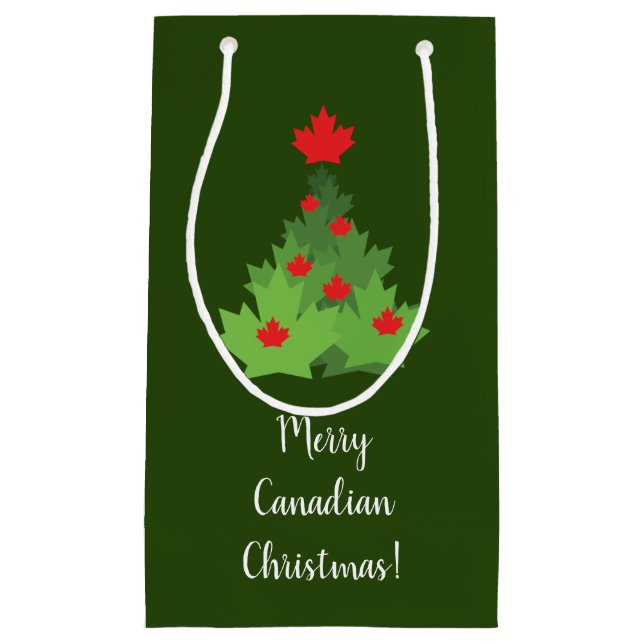 Merry Canadian Maple Löv Flagga jul (Framsidan)