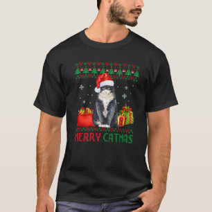 Merry Catmas Cat Ugly jul British Shorthair T Shirt