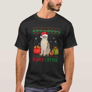Merry Catmas Cat Ugly jul Burmilla Mamma Pappa T Shirt