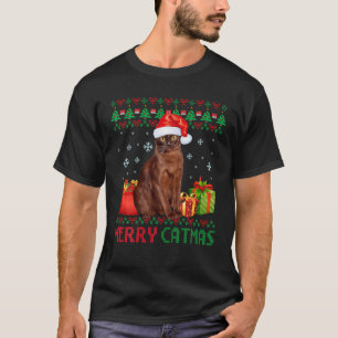 Merry Catmas Cat Ugly jul Havana Brown Mamma D T Shirt