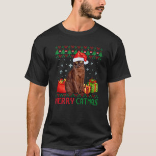 Merry Catmas Cat Ugly jul Havana Brown Mamma D T Shirt