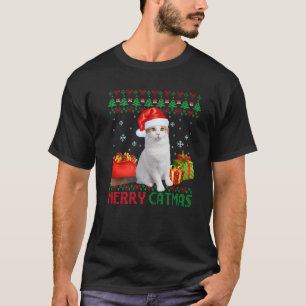 Merry Catmas Cat Ugly jul turkiska Van Mamma Da T Shirt