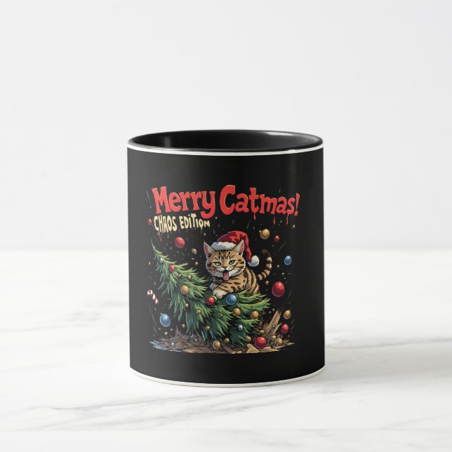 Merry Catmas – Chaos Edition Mugg (Center)