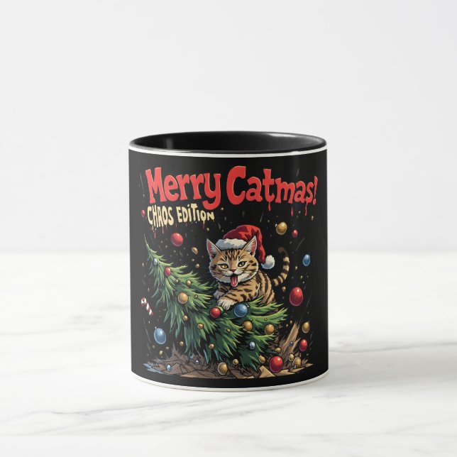 Merry Catmas – Chaos Edition Mugg (Center)