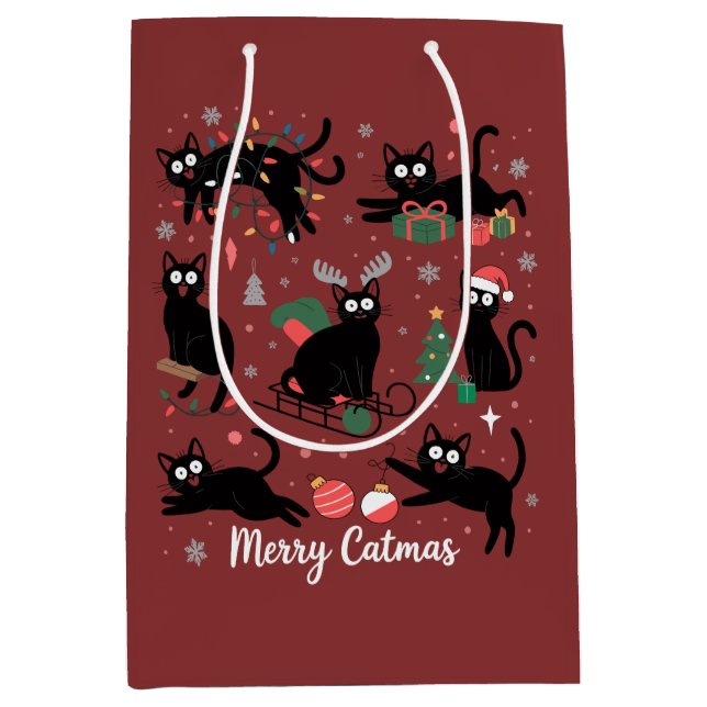 Merry Catmas Funny Christmas Black Cat Lover (Framsidan)