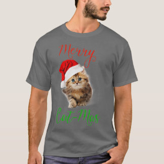 Merry Catmas Funny jul Helgdag Cat Kitten T Shirt