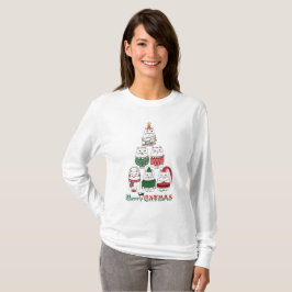 Merry Catmas Funny jul T Shirt