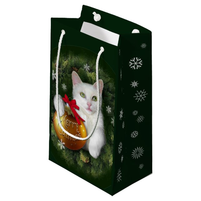 Merry Catmas Gift Bag (Framsidan Vinklad)