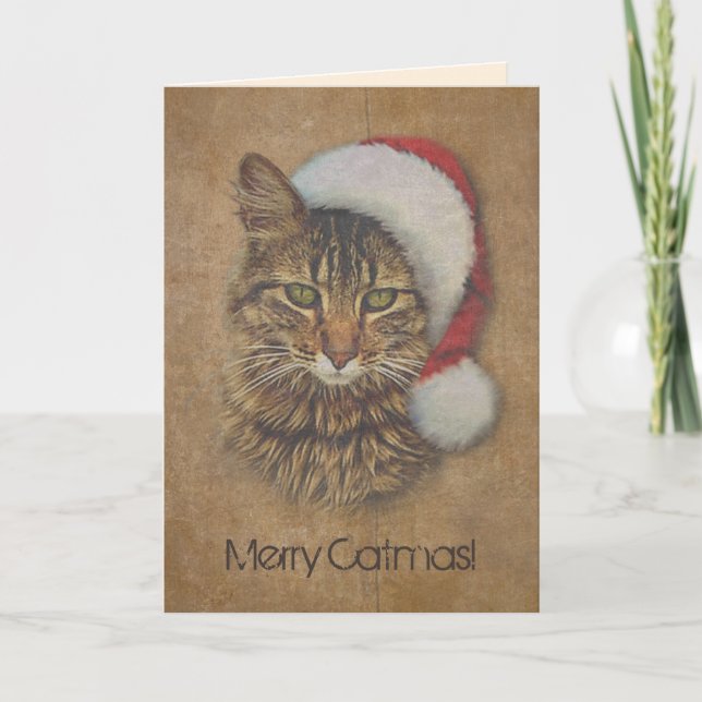 Merry Catmas Helgkort (Framsida)