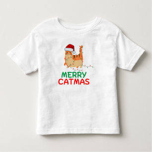 Merry Catmas jul-nuny Baby Bodydräkt T Shirt
