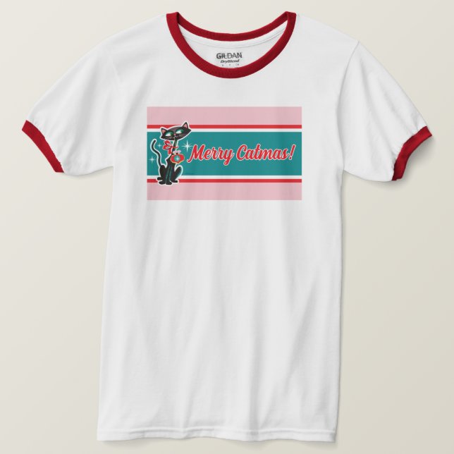 Merry Catmas jul T Shirt - Unisex (Design framsida)