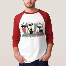 Merry Catmas jul T Shirt - Unisex