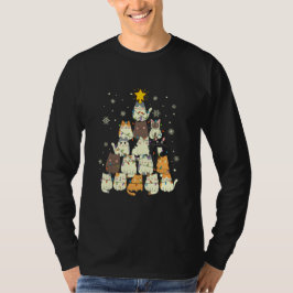 Merry Catmas Julgran Cat T Shirt