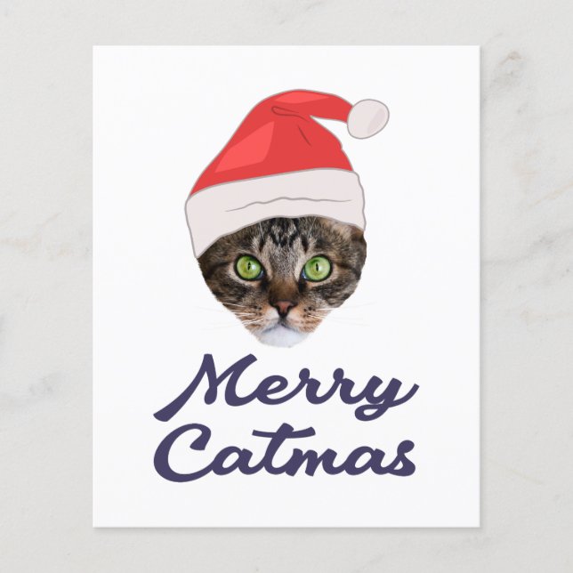 Merry Catmas, jultomteinbjudan till jultomten (Framsida)