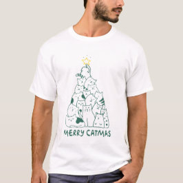 Merry Catmas Kärlek julklapp Gift T Shirt