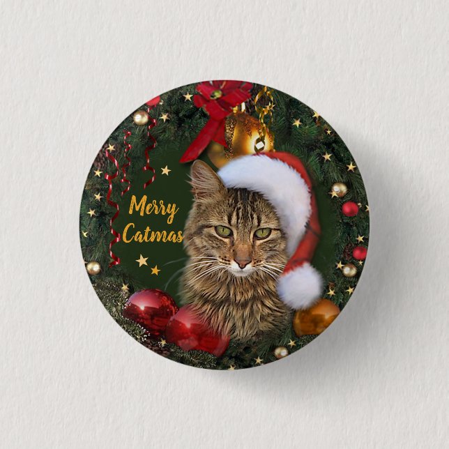 Merry Catmas Knapp (Framsida)