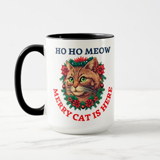 Merry Catmas Mugg (Vänster)