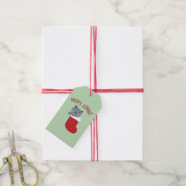 Merry Catmas Presentetikett