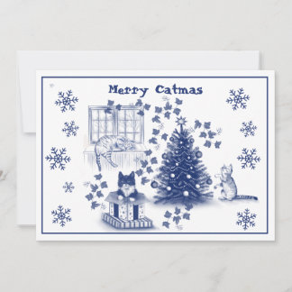 Merry Catmus - Julkort
