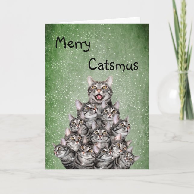 Merry Catsmus Helgkort (Framsida)
