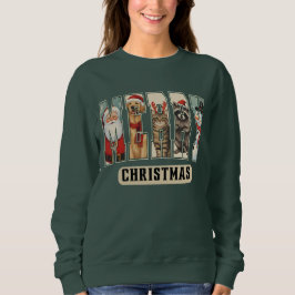 MERRY Character Collage Christmas Shirt Gift T
