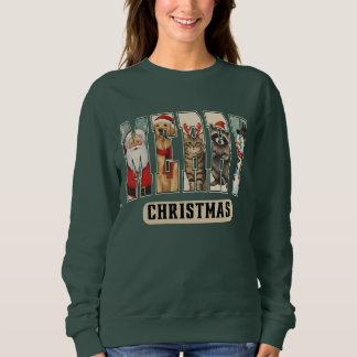 MERRY Character Collage Christmas Shirt Gift T Shirt