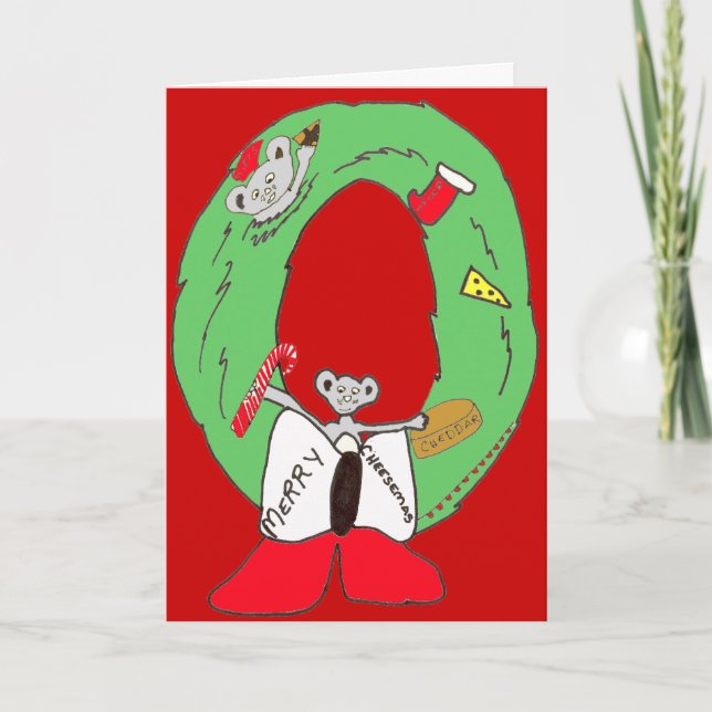 Merry Cheesemas Helgkort (Framsida)