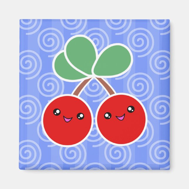 Merry Cherry Kawaii Magnet (Framsidan)