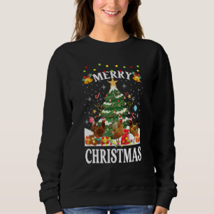 Merry Chicken jul Fairy Jultomten Hat Ligh T Shirt