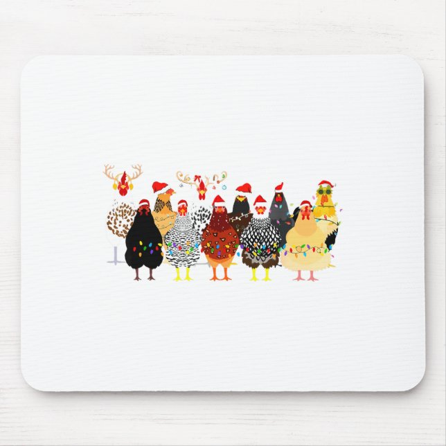 Merry Chickmas Chicken Christmas Ornament Lights S Musmatta (Framsidan)