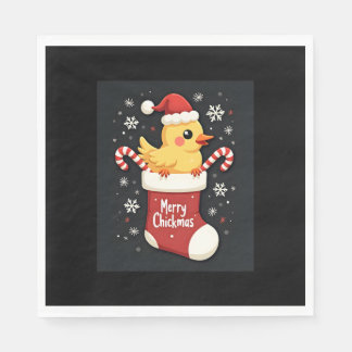 Merry Chickmas Chicken Pappersservett