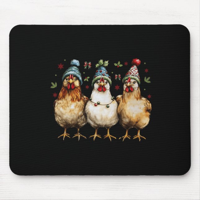 Merry Chickmas Chickens Funny jul Chicken Mo Musmatta (Framsidan)