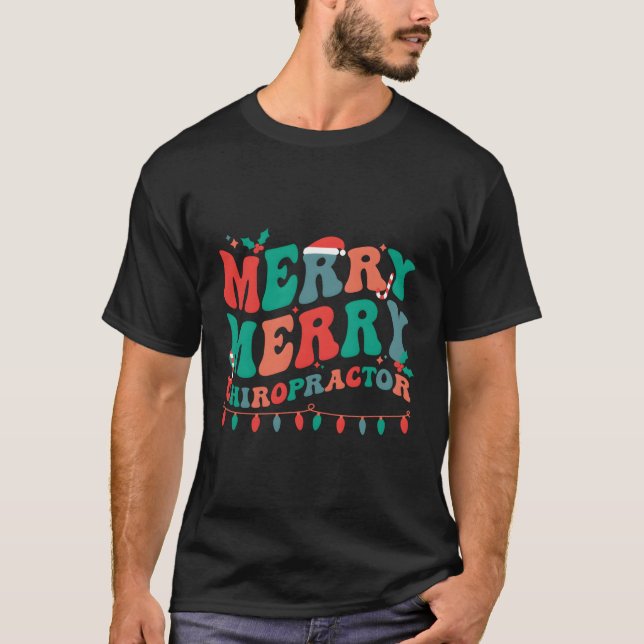 Merry Chiropractor Chiropraktic Py T Shirt (Framsida)