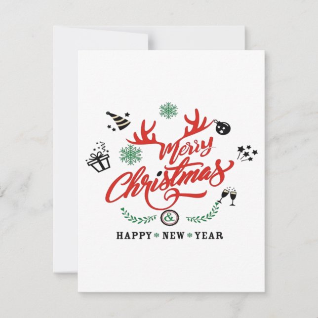 Merry Chirstmas Gott nytt år (Framsida)