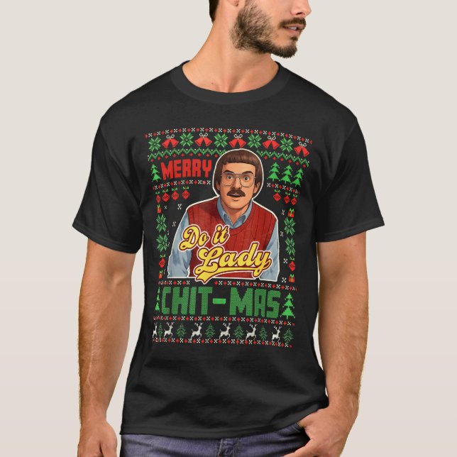 Merry Chit-mas  T Shirt (Framsida)