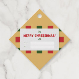 Merry Chreeshmas plaid Gift Rectangular Gåvor Etiketter