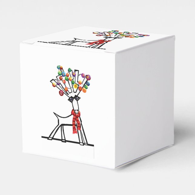 Merry Chris Moose eller Reindeer Presentaskar (Framsidan Sidan)