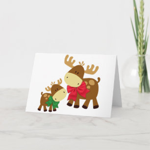 Merry Chris Moose Helgkort