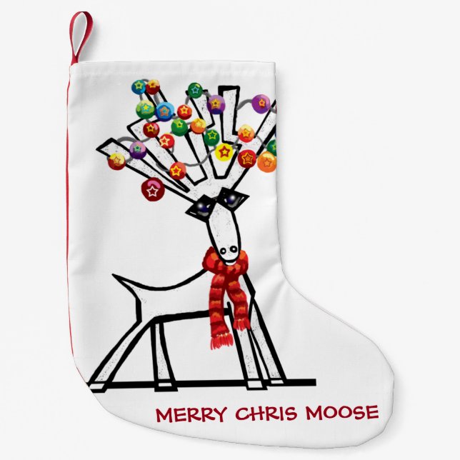 Merry Chris Moose Liten Julstrumpa (Framsidan)