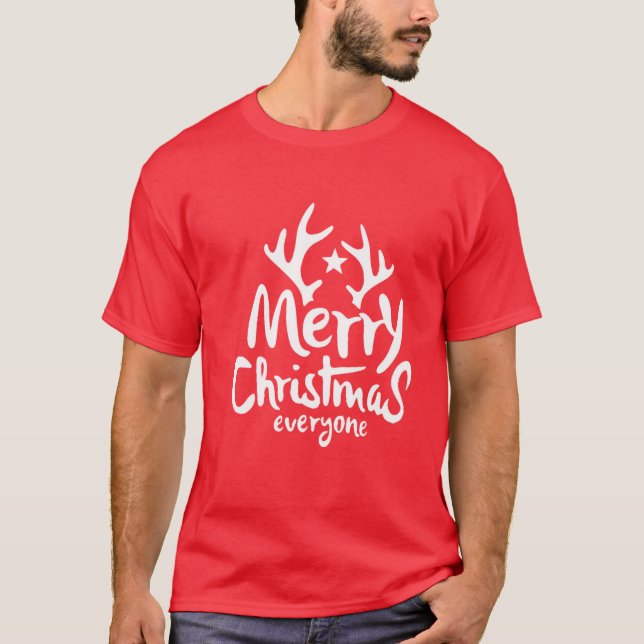Merry Chrismas alla T Shirt (Framsida)