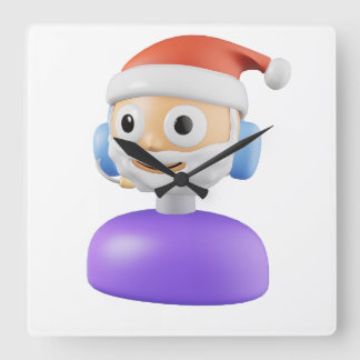 MERRY CHRISMAS FYRKANTIG KLOCKA