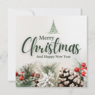 merry chrismas julkort