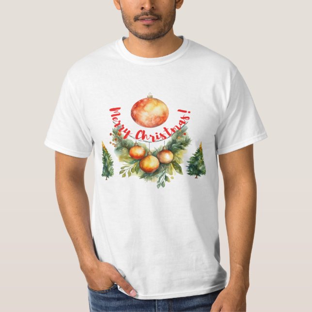 Merry Chrismas T Shirt (Framsida)